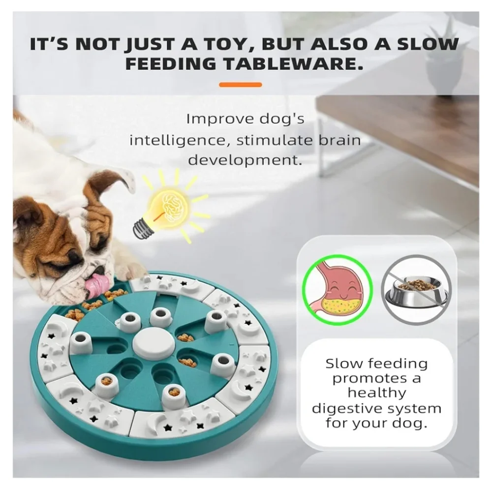 Food Puzzles Feeder Puppy Mental Stimulation Stimulating Enrichment Toys Interac